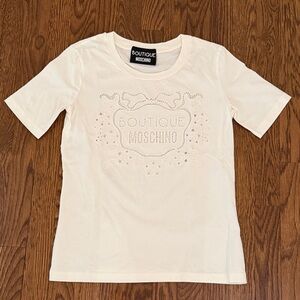 Authentic Moschino White T-Shirt for women New without tag